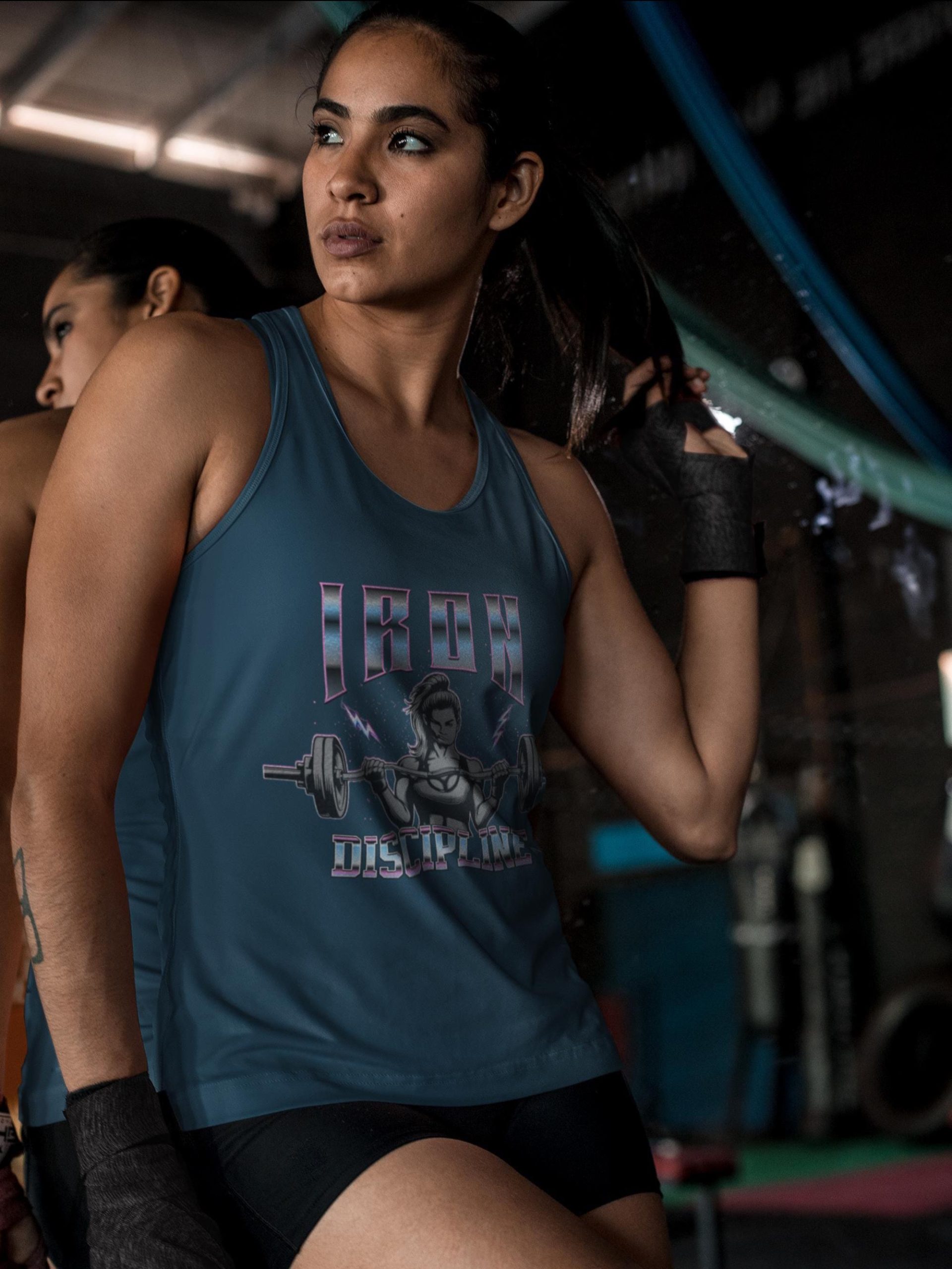 Women's Workout Tank Top Iron Discipline Shirt Fitness