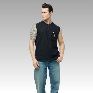 Men's Cotton Sleeveless Tank Top: Gym Running Casual