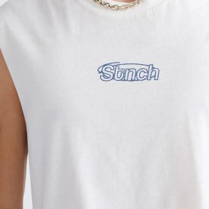 Men's Ribbed Cotton Tank Top: California Graphic Print