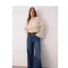 Sheer Chiffon Blouse: Elegant Ruffle Long Sleeve Top